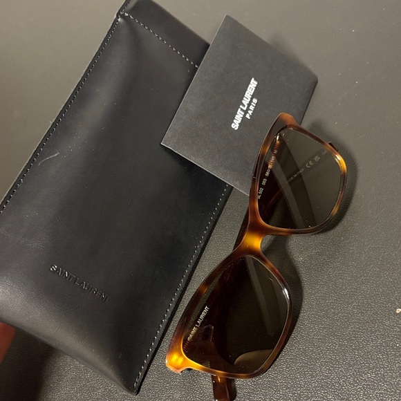 Saint Laurent  SL502 Havana Sunglasses - Picture 1 of 10